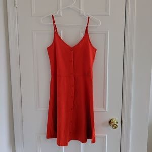 Vero Moda coral cotton dress, M